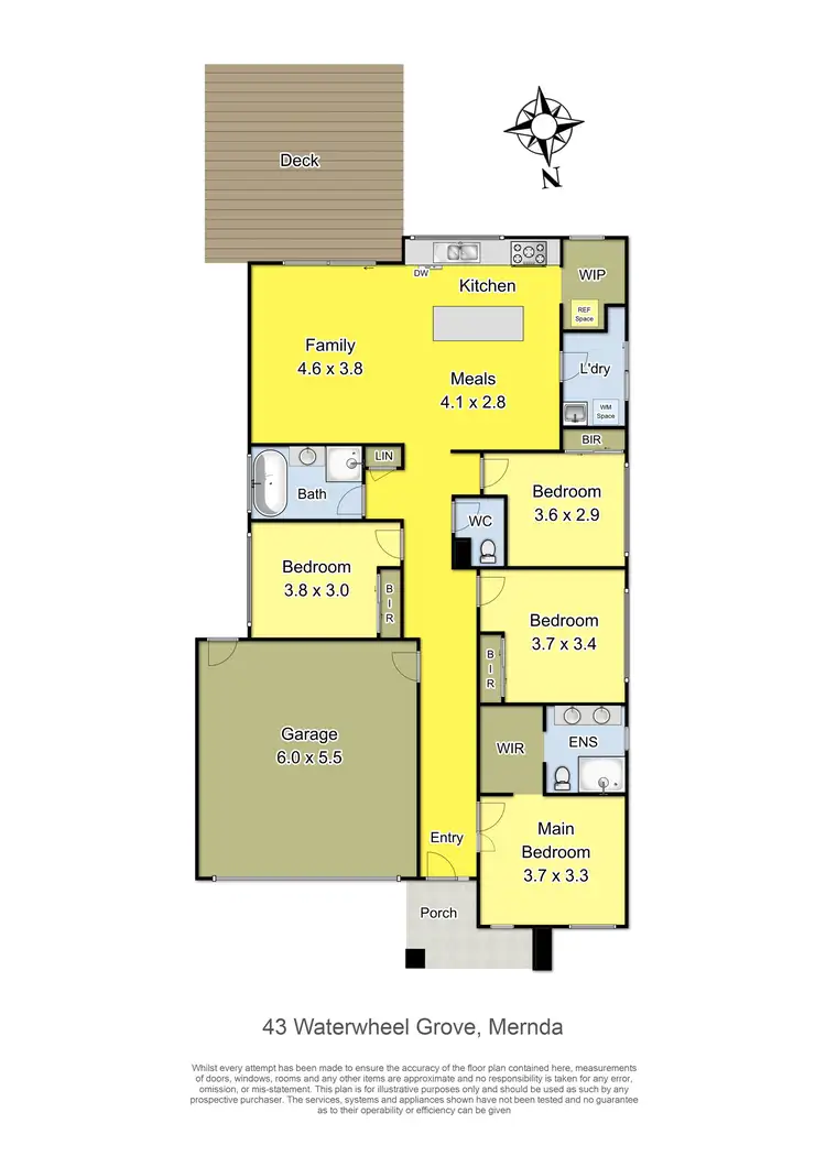 Floorplan of Homely house listing, 43 Waterwheel Grove, Mernda VIC 3754