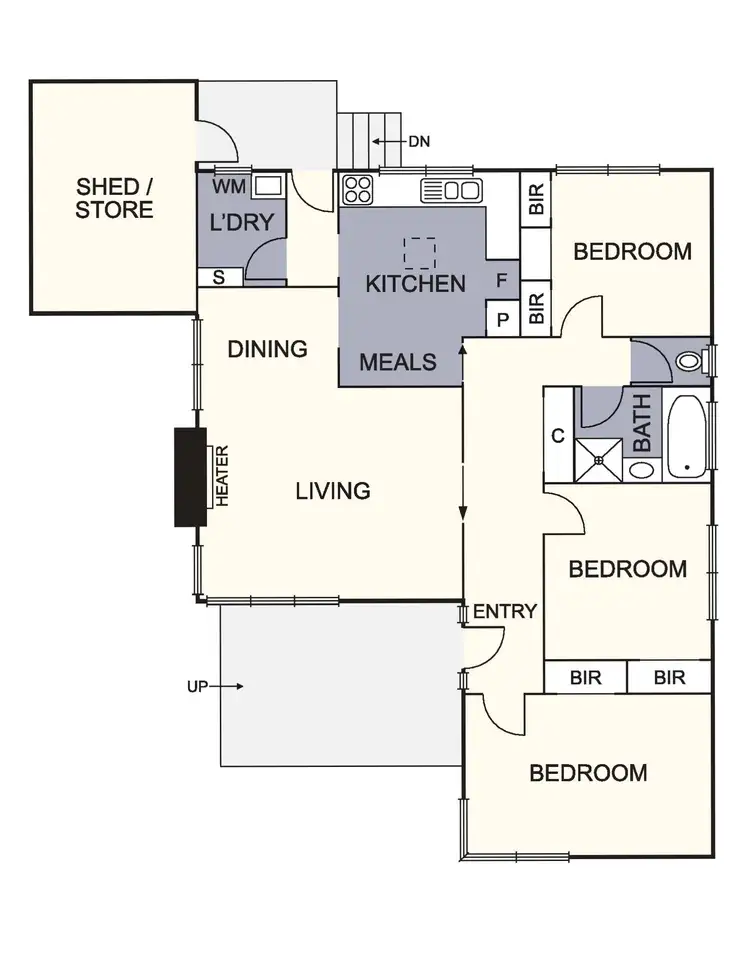 Floorplan of Homely house listing, 14 Sedgwick Road, Boronia VIC 3155
