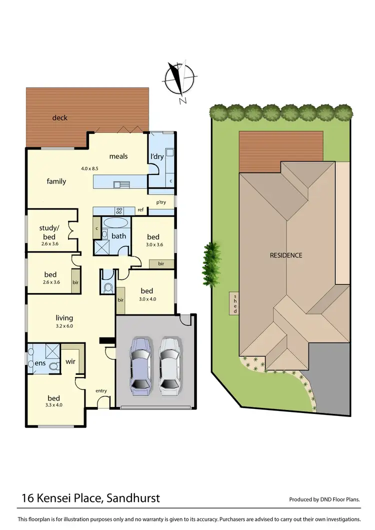 Floorplan of Homely house listing, 16 Kensei Place, Sandhurst VIC 3977