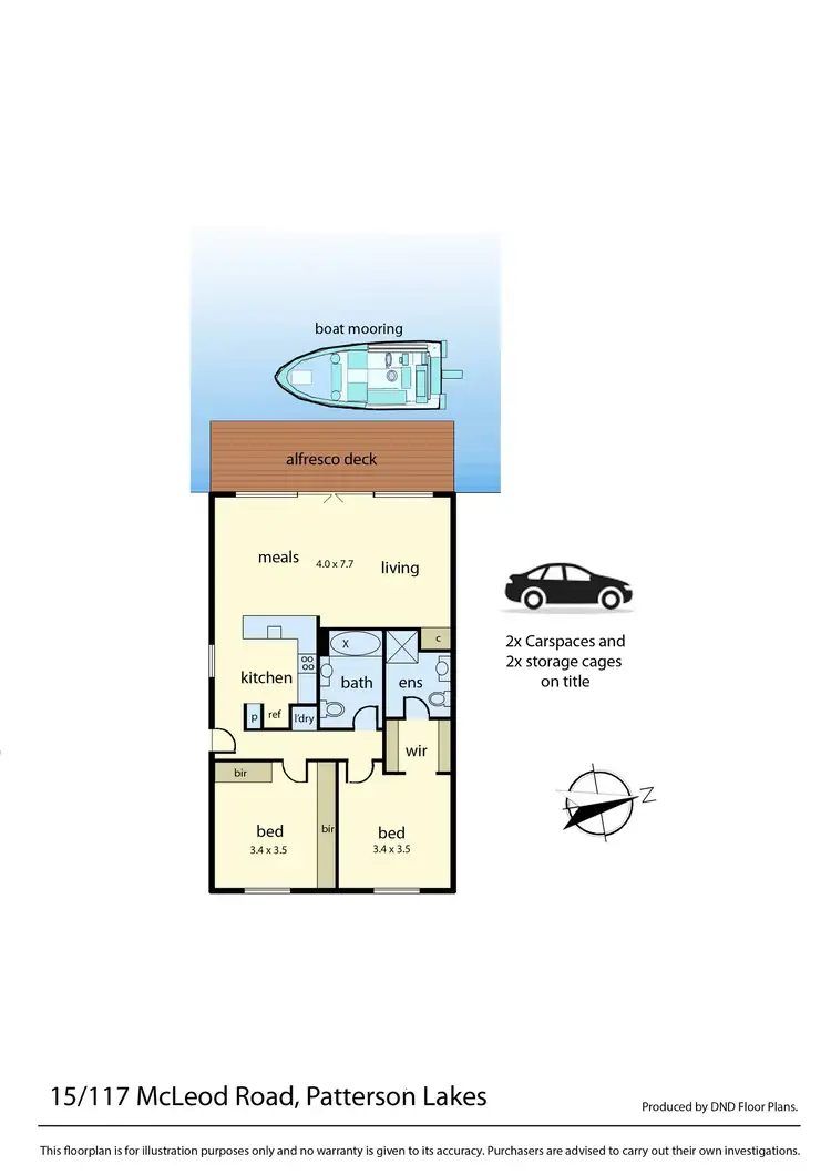 Floorplan of Homely unit listing, 15/117 McLeod Road, Patterson Lakes VIC 3197
