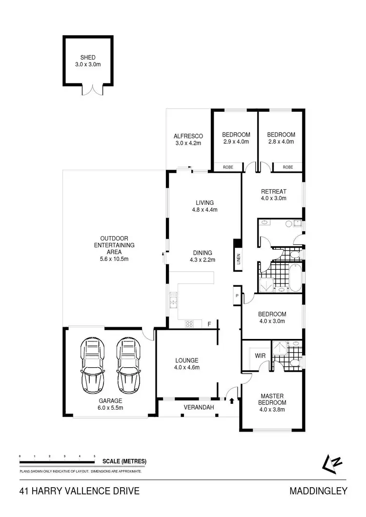 Floorplan of Homely house listing, 41 Harry Vallence Drive, Maddingley VIC 3340