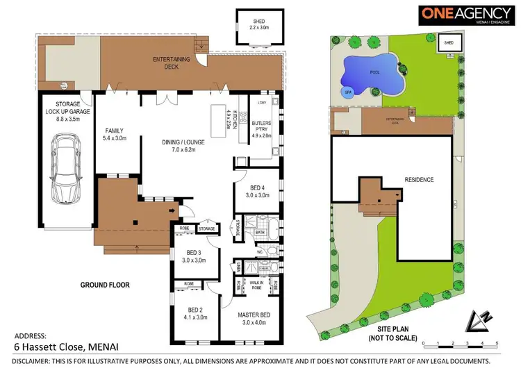 Floorplan of Homely house listing, 6 Hassett Close, Menai NSW 2234