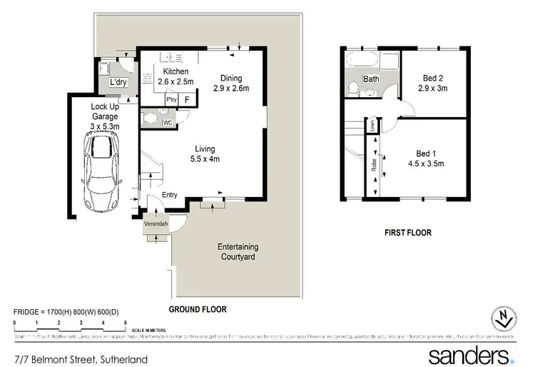Floorplan of Homely townhouse listing, 7/7-9 Belmont Street, Sutherland NSW 2232