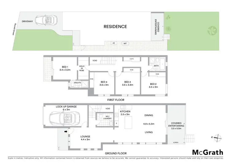 Floorplan of Homely semi-detached listing, 5A Ronald Street, Padstow NSW 2211