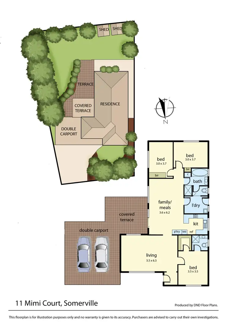 Floorplan of Homely house listing, 11 Mimi Court, Somerville VIC 3912