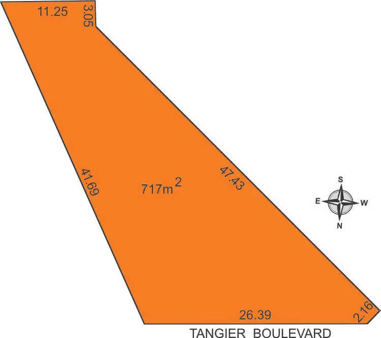 Floorplan of Homely land listing, 11 Tangier Boulevard, Sellicks Beach SA 5174