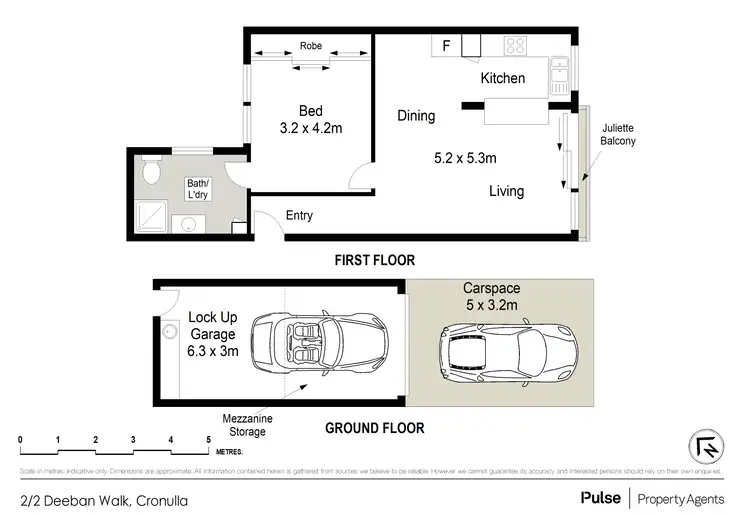 Floorplan of Homely apartment listing, 2/2 Deeban Walk, Cronulla NSW 2230