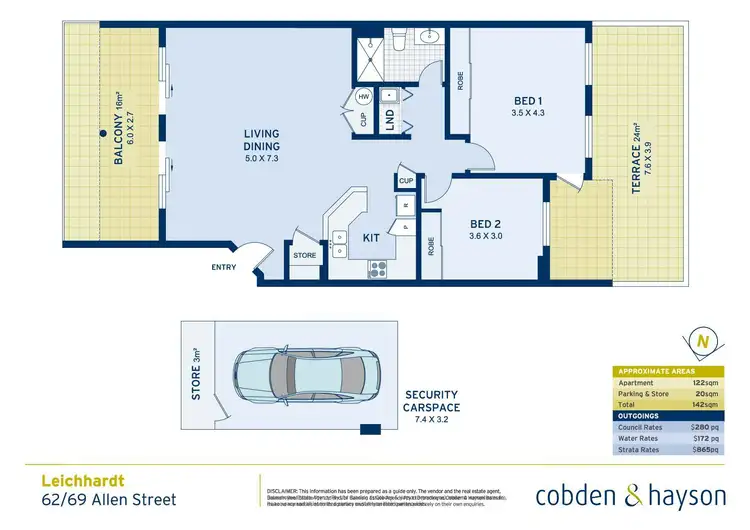 Floorplan of Homely apartment listing, 62/69 Allen Street, Leichhardt NSW 2040