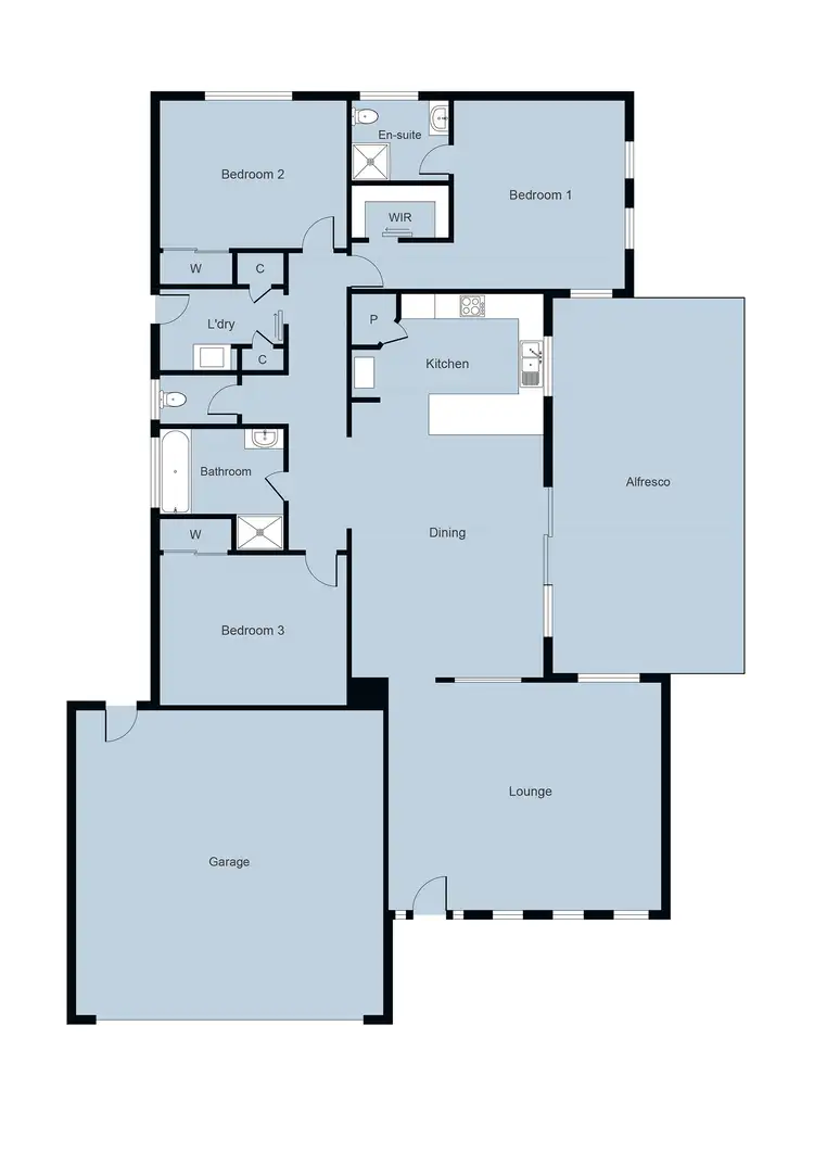 Floorplan of Homely house listing, 41 Mountview Drive, Sebastopol VIC 3356