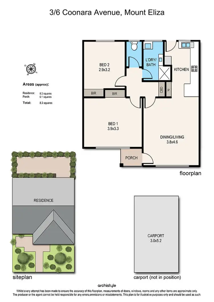 Floorplan of Homely unit listing, 3/6 Coonara Avenue, Mount Eliza VIC 3930