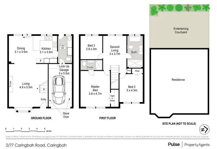 Floorplan of Homely townhouse listing, 2/77 Caringbah Road, Caringbah NSW 2229