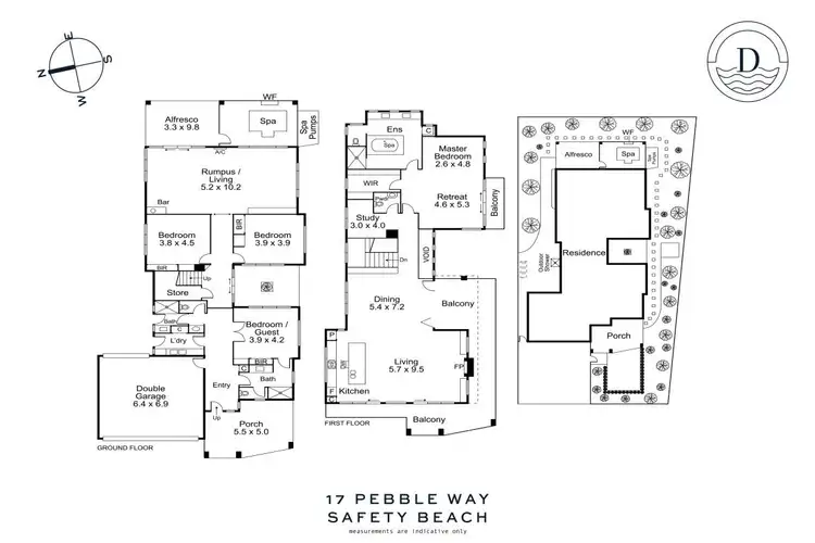 Floorplan of Homely house listing, 17 Pebble Way, Safety Beach VIC 3936