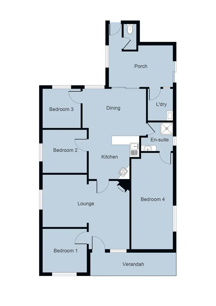 Floorplan of Homely house listing, 60 Majorca Road, Maryborough VIC 3465