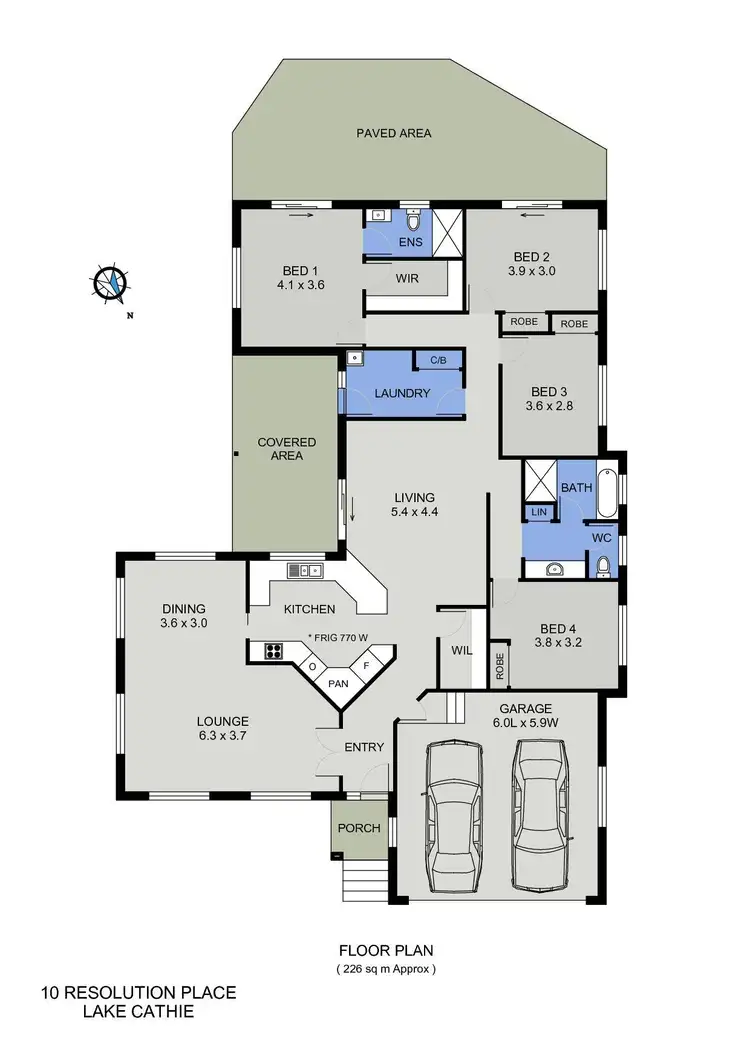 Floorplan of Homely house listing, 10 Resolution Place, Lake Cathie NSW 2445
