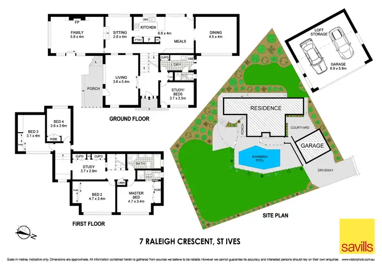 Floorplan of Homely house listing, 7 Raleigh Crescent, St Ives NSW 2075