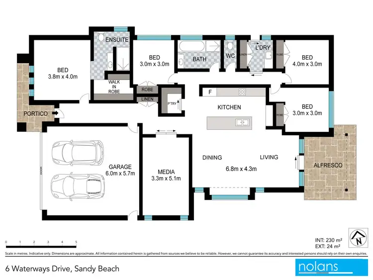 Floorplan of Homely house listing, 6 Waterways Drive, Sandy Beach NSW 2456