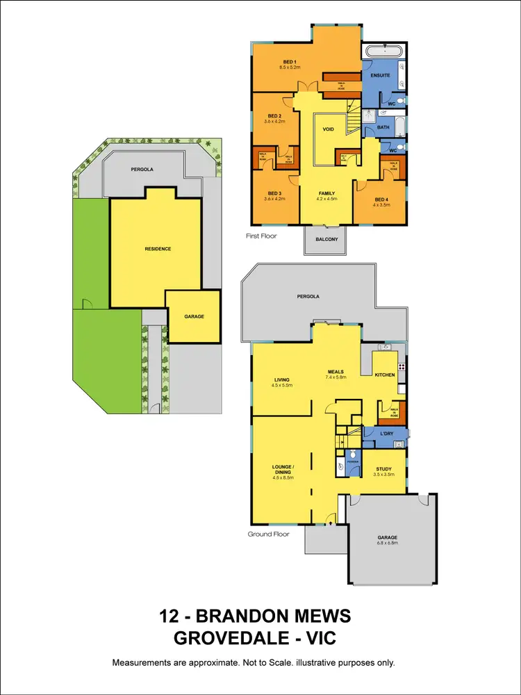 Floorplan of Homely house listing, 12 Brandon Mews, Grovedale VIC 3216