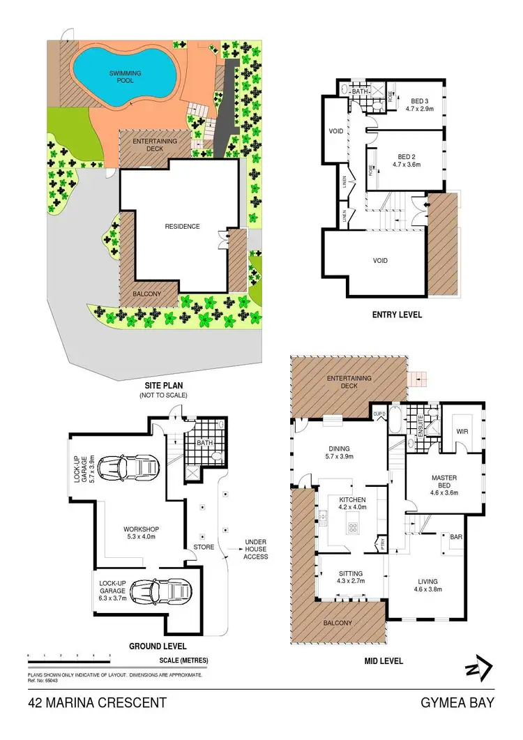 Floorplan of Homely house listing, 42 Marina Crescent, Gymea Bay NSW 2227