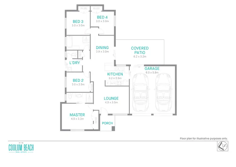 Floorplan of Homely house listing, 4 Magenta Drive, Coolum Beach QLD 4573