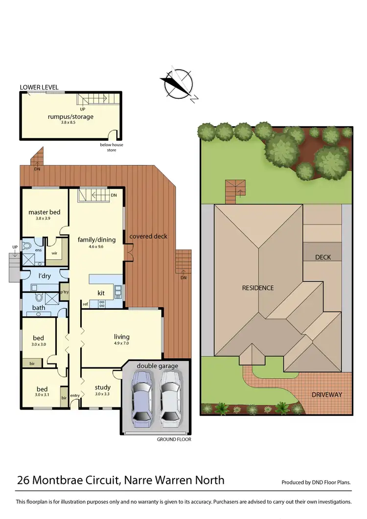 Floorplan of Homely house listing, 26 Montbrae Circuit, Narre Warren North VIC 3804