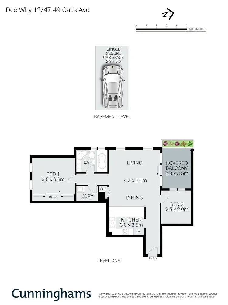 Floorplan of Homely apartment listing, 12/47-49 Oaks Avenue, Dee Why NSW 2099