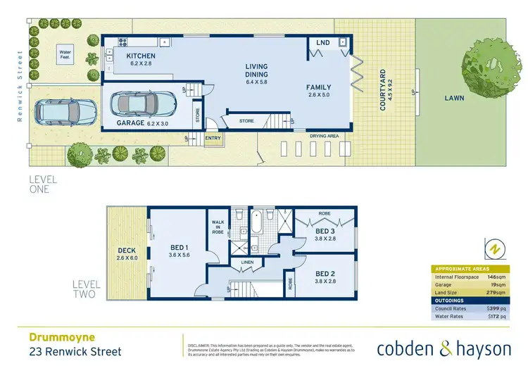 Floorplan of Homely house listing, 23 Renwick Street, Drummoyne NSW 2047