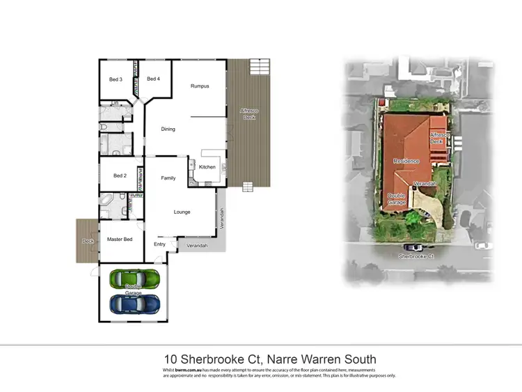 Floorplan of Homely house listing, 10 Sherbrooke Court, Narre Warren South VIC 3805
