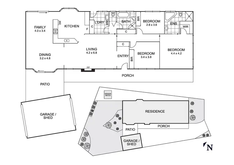 Floorplan of Homely house listing, 4 Warbler Close, Werribee VIC 3030
