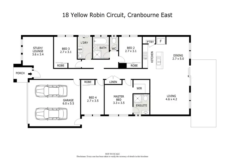 Floorplan of Homely house listing, 18 Yellow Robin Circuit, Cranbourne East VIC 3977
