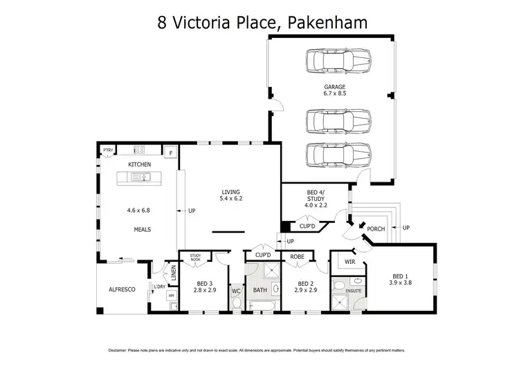 Floorplan of Homely house listing, 8 Victoria Place, Pakenham VIC 3810