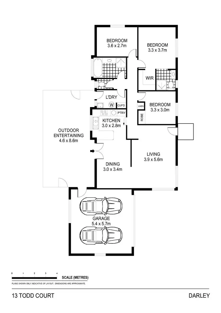 Floorplan of Homely house listing, 13 Todd Court, Darley VIC 3340