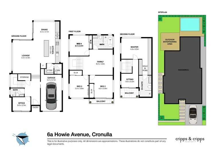 Floorplan of Homely house listing, 6a Howie Avenue, Cronulla NSW 2230