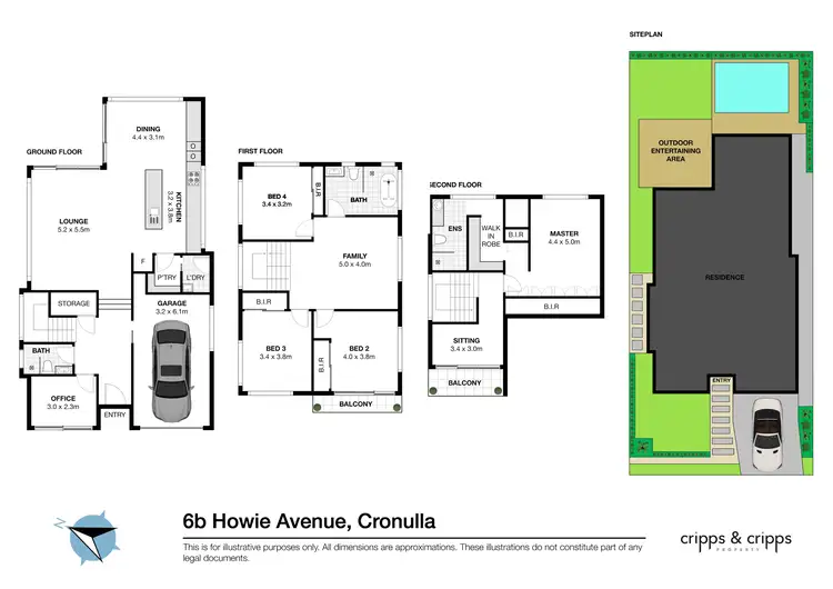 Floorplan of Homely house listing, 6b Howie Avenue, Cronulla NSW 2230
