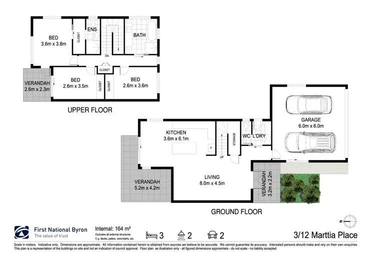 Floorplan of Homely townhouse listing, 3/12 Marattia Place, Suffolk Park NSW 2481