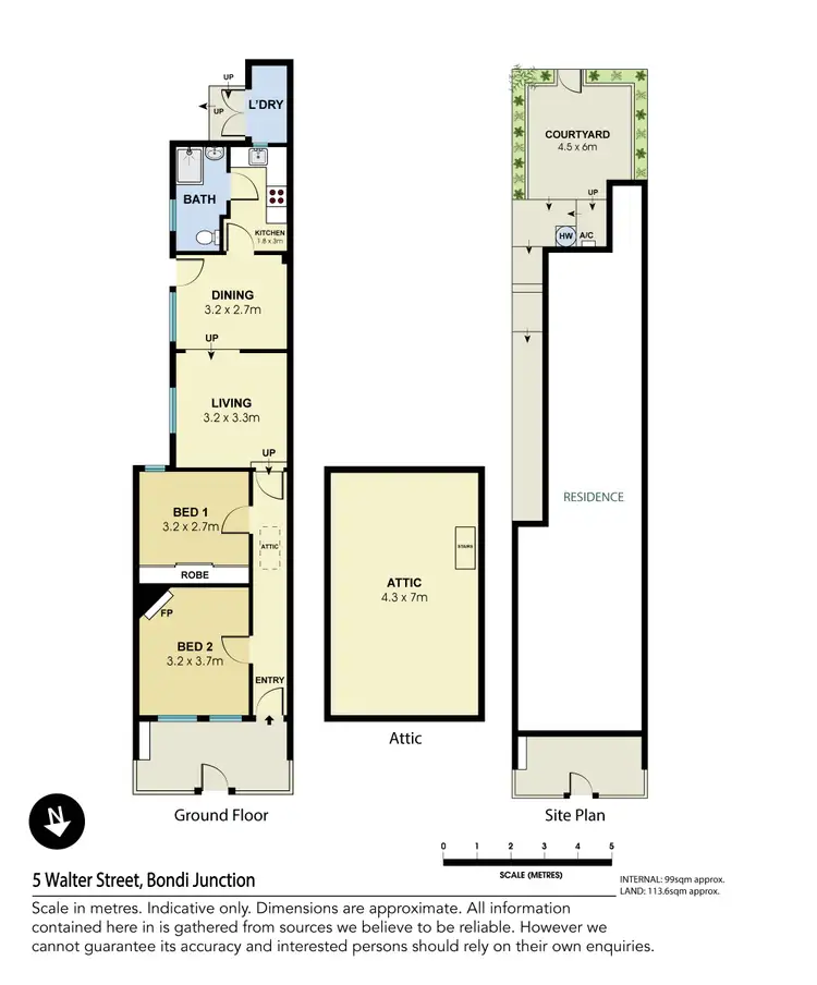 Floorplan of Homely house listing, 5 Walter Street, Bondi Junction NSW 2022