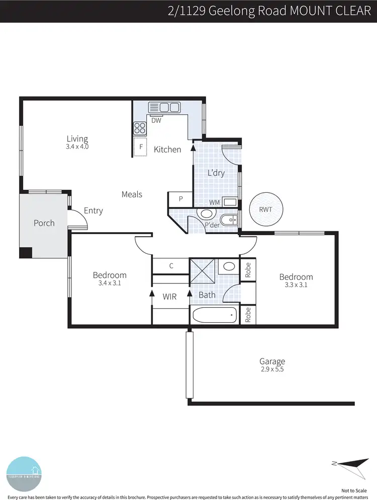 Floorplan of Homely house listing, 2/1129 Geelong Road, Mount Clear VIC 3350