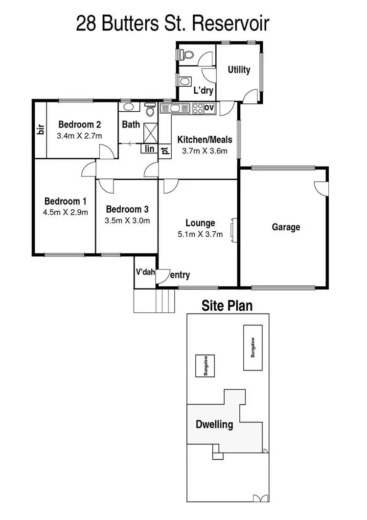 Floorplan of Homely house listing, 28 Butters Street, Reservoir VIC 3073