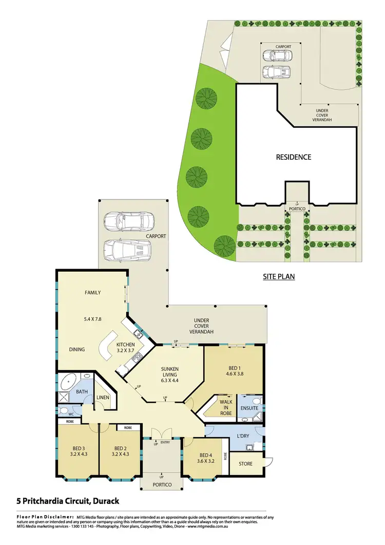 Floorplan of Homely house listing, 5 Pritchardia Circuit, Durack NT 830