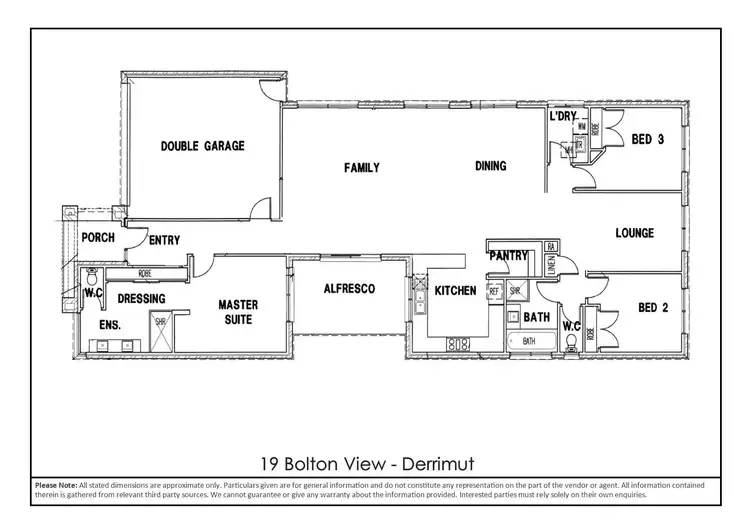 Floorplan of Homely house listing, 19 Bolton View, Derrimut VIC 3026