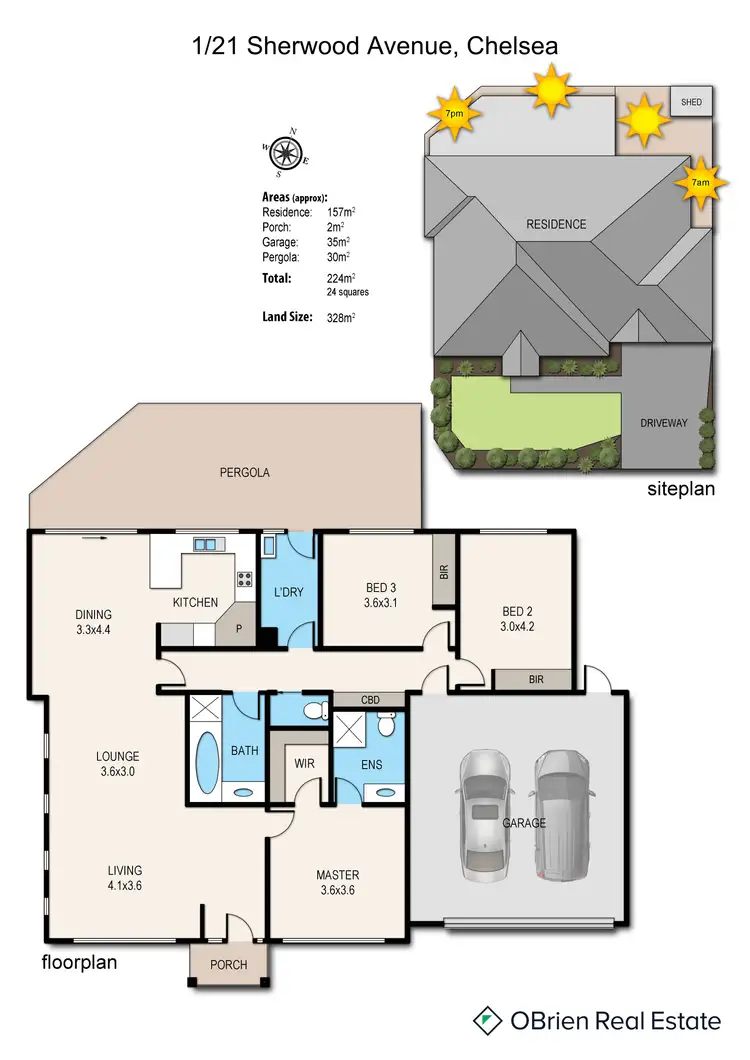 Floorplan of Homely unit listing, 1/21 Sherwood Avenue, Chelsea VIC 3196