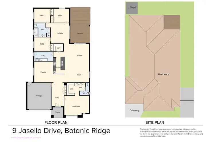 Floorplan of Homely house listing, 9 Jasella Drive, Botanic Ridge VIC 3977
