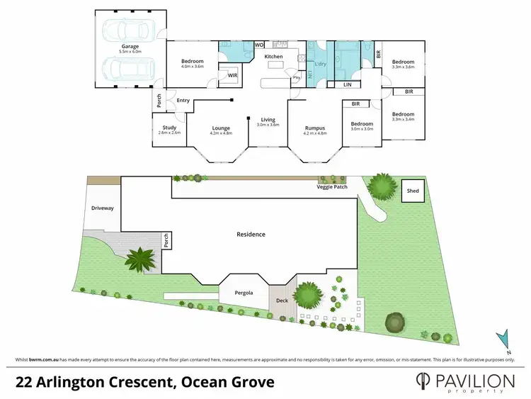 Floorplan of Homely house listing, 22 Arlington Crescent, Ocean Grove VIC 3226