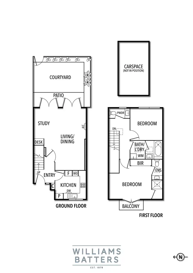 Floorplan of Homely townhouse listing, 6/28 Tivoli Place, South Yarra VIC 3141