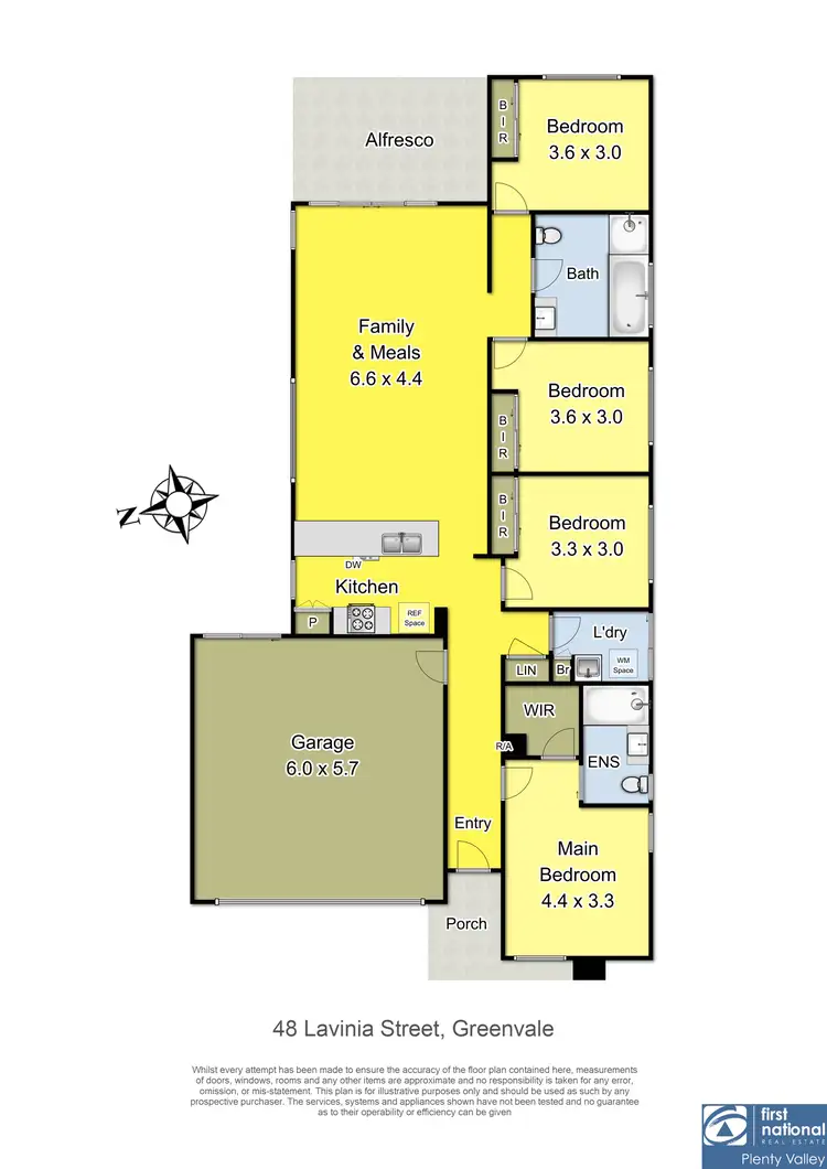 Floorplan of Homely house listing, 48 Lavinia Street, Greenvale VIC 3059