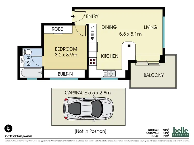 Floorplan of Homely apartment listing, 23/190 Spit Road, Mosman NSW 2088