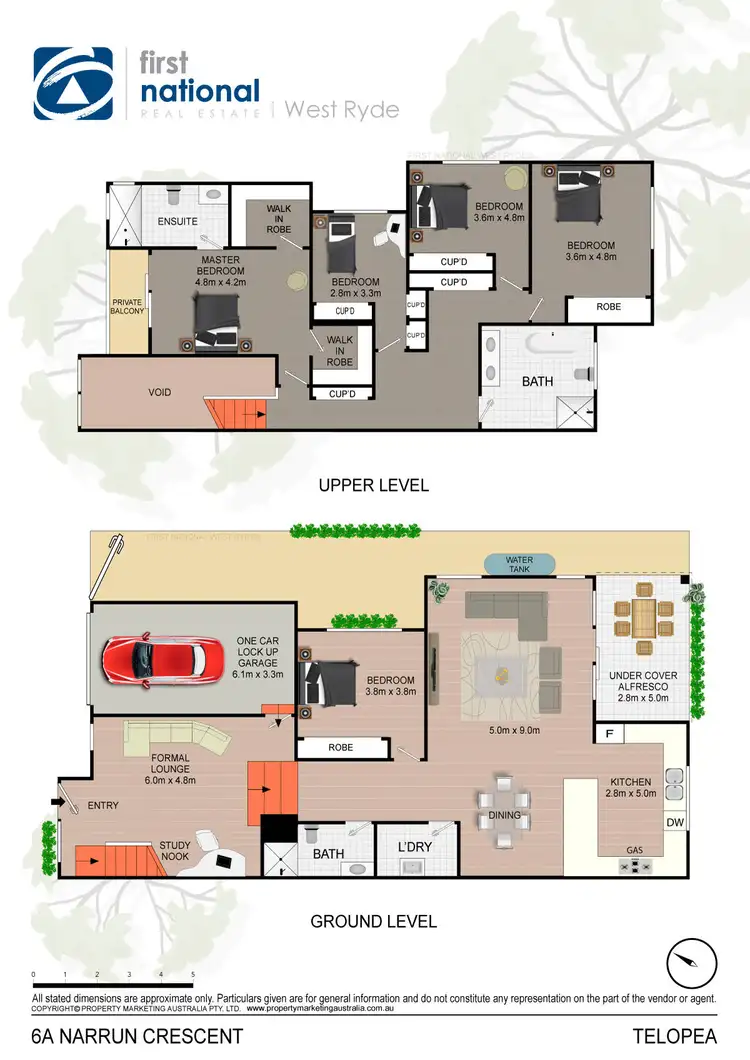 Floorplan of Homely semi-detached listing, 6A Narrun Crescent, Telopea NSW 2117