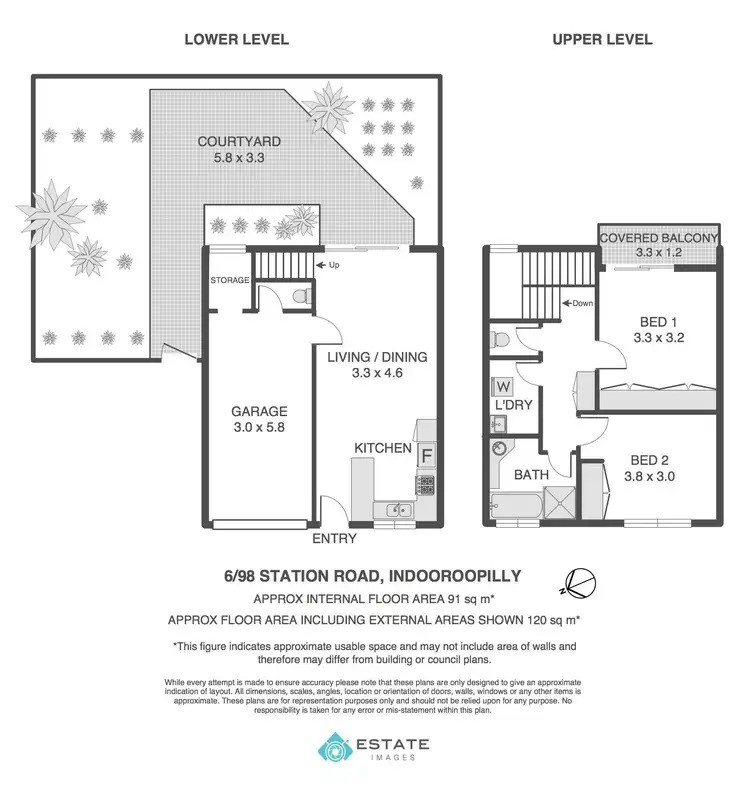 Floorplan of Homely unit listing, 6/98 Station Road, Indooroopilly QLD 4068