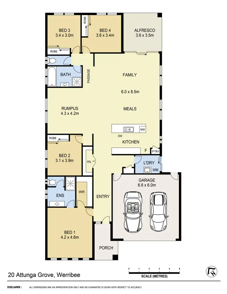 Floorplan of Homely house listing, 20 Attunga Grove, Werribee VIC 3030