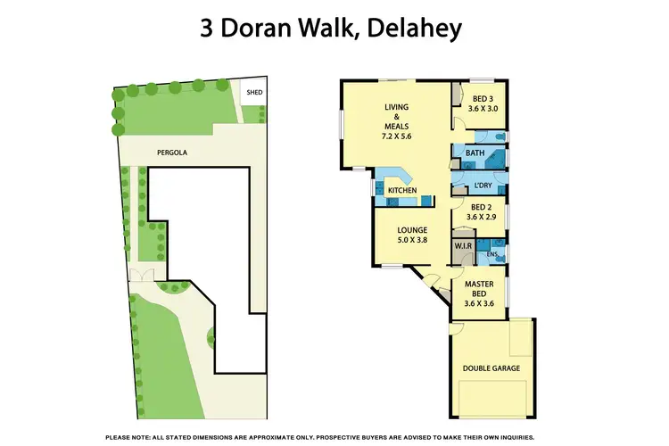 Floorplan of Homely house listing, 3 Doran Walk, Delahey VIC 3037