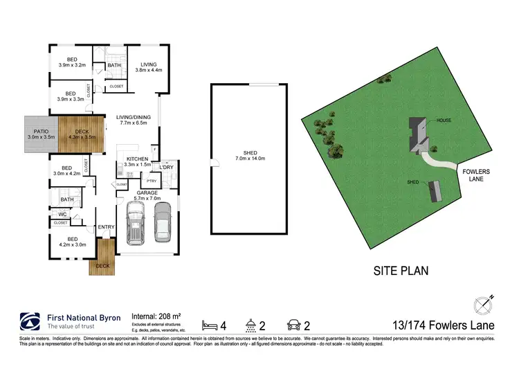 Floorplan of Homely rural property listing, 13/174 Fowlers Lane, Bangalow NSW 2479